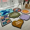 Fashion Custom Shape Tufted Rugs With Logo